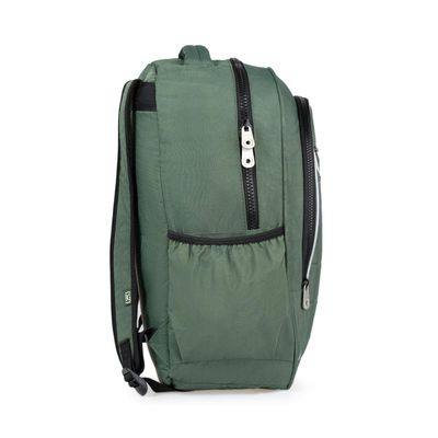 Mochila Escolar Juvenil Masculina Color Block II Verde U / Verde escuro
