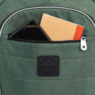 Mochila Escolar Juvenil Masculina Color Block II Verde U / Verde escuro