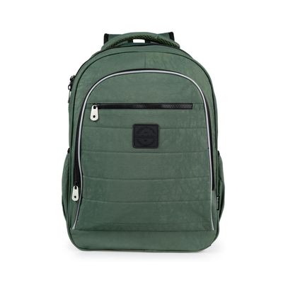 Mochila Escolar Juvenil Masculina Color Block II Verde U / Verde escuro