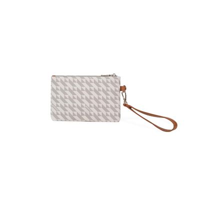 Necessaire de Viagem Feminina com Alça Monograma BG Bege P / Bege