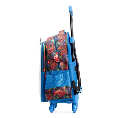 Mochila de 4 Rodinhas Infantil Masculina Vingadores Preta U / Preto