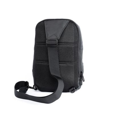 Mochila Masculina Transversal Resistente Agua Advanced Preta U / Preto