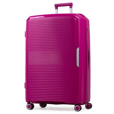 Mala Grande de Polipropileno 4 Rodas Malta Rosa escuro G / Rosa