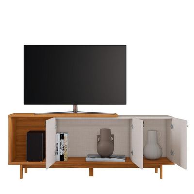 Rack Para Tv Até 50 Nt1380 Off White-freijó Notável Móveis Off White-freijó