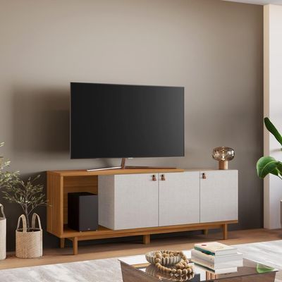 Rack Para Tv Até 50 Nt1380 Off White-freijó Notável Móveis Off White-freijó