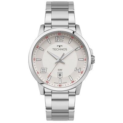 Relógio Technos Masculino Racer Basico Prata - 2315lay/1b