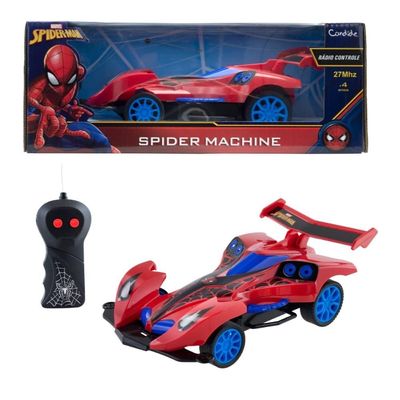 Veiculo Spider Machine - Rc 3 Func - Spiderman
