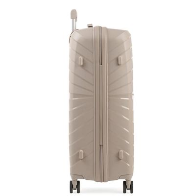 Mala de Viagem Grande 32 Kg Polipropileno 4 Rodas Rover Off White G / Off white