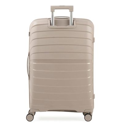 Mala de Viagem Grande 32 Kg Polipropileno 4 Rodas Rover Off White G / Off white