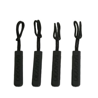Puxador de zíper avulso- 4 Pecas Preta U / Preto