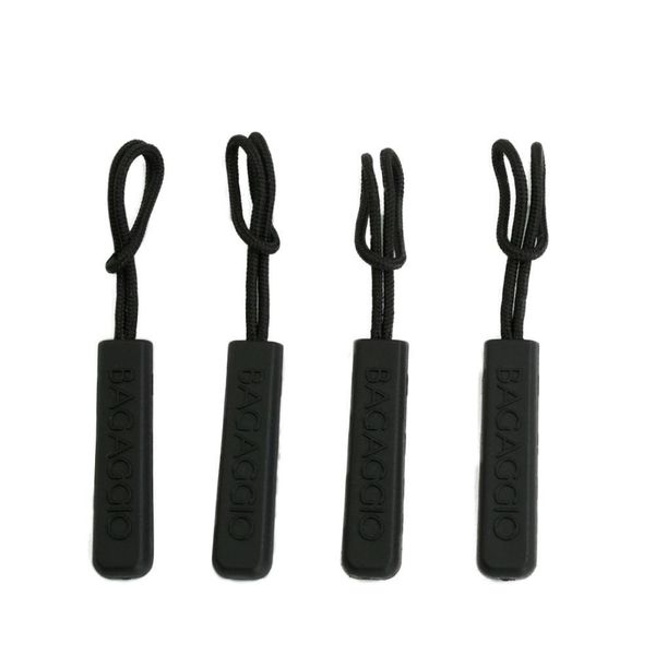 Puxador de zíper avulso- 4 Pecas Preta U / Preto