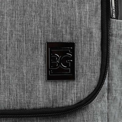 Mochila Masculina Executiva Para Notebook City Block Cinza U / Cinza