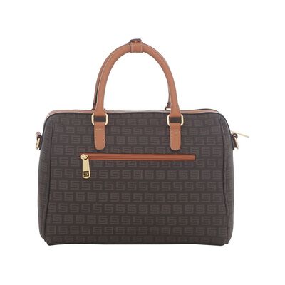 Bolsa Tote Bau Transversal Smartbag Milano 86098 Marrom