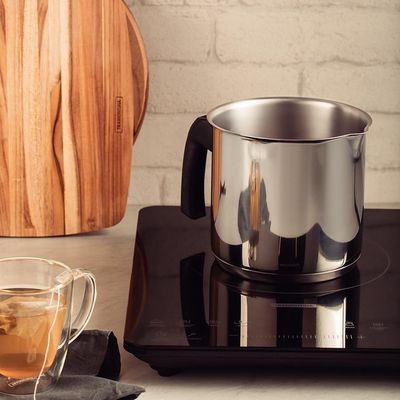 Fervedor Leiteira Allegra Em Aço Inox Fundo Triplo Cabo Baquelite 14cm 2l - Tramontina 62932140