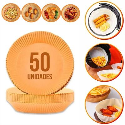 Forro De Papel Antiaderente Para Airfryer ? 50 Unidades