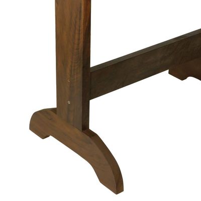Mesa Dobrável Ipanema 80x70cm Madeira Imbuia Maciça Stain Imbuia