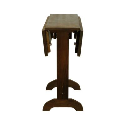 Mesa Dobrável Ipanema 80x70cm Madeira Imbuia Maciça Stain Imbuia