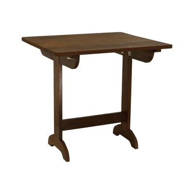 Mesa Dobrável Ipanema 80x70cm Madeira Imbuia Maciça Stain Imbuia