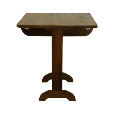 Mesa Dobrável Ipanema 80x70cm Madeira Imbuia Maciça Stain Imbuia