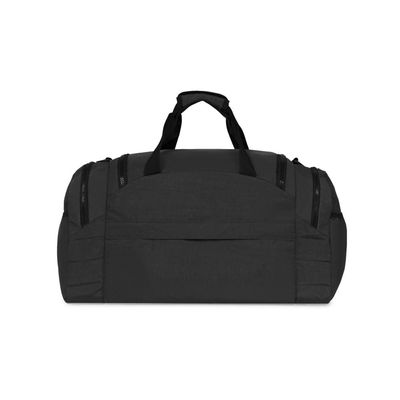 Bolsa de Viagem Color Block Bolso Duplo Frontal Preta U / Preto