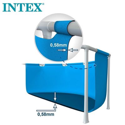Piscina Estrutural Metal Galvanizado Litros Intex
