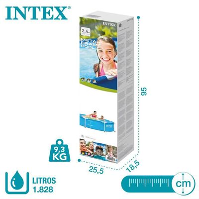 Piscina Estrutural Metal Galvanizado Litros Intex