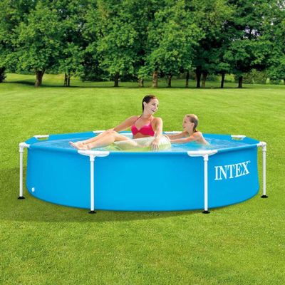 Piscina Estrutural Metal Galvanizado Litros Com Bomba Filtrante 220v Intex
