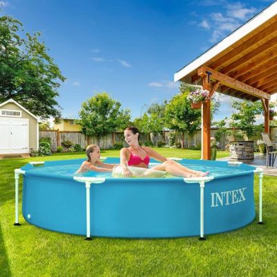 Piscina Estrutural Metal Galvanizado Litros Com Bomba Filtrante 220v Intex
