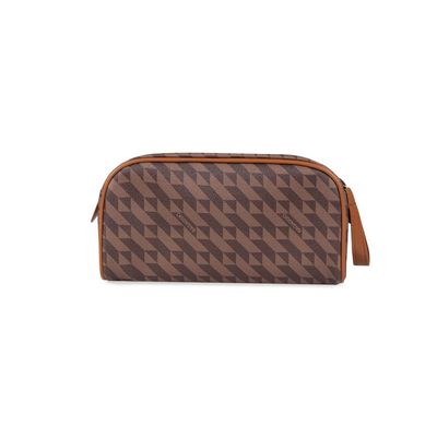Necessaire de Viagem Feminina Maxi Monograma BG Marrom G / Marrom