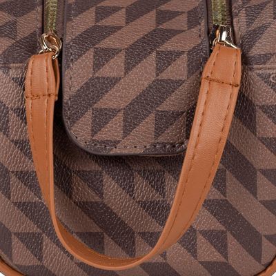 Necessaire de Viagem Feminina Maxi Monograma BG Marrom G / Marrom