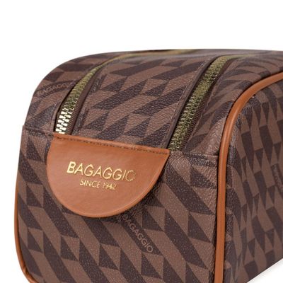 Necessaire de Viagem Feminina Maxi Monograma BG Marrom G / Marrom