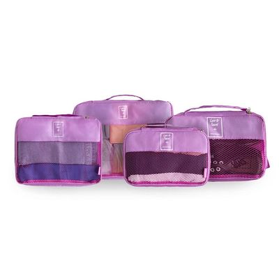 Kit Organizador de Mala 4 Peças Rosa U / Rosa