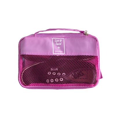 Kit Organizador de Mala 4 Peças Rosa U / Rosa