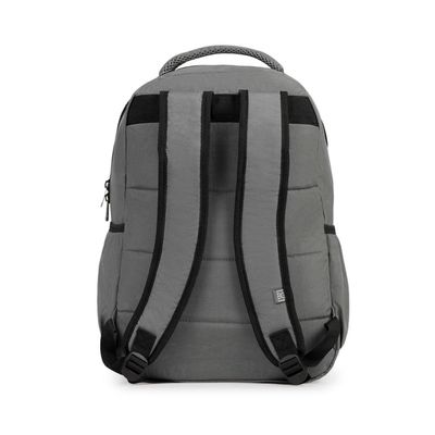 Mochila Escolar Masculina Juvenil Color Block Cinza U / Cinza