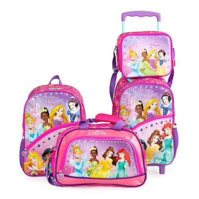Lancheira Infanil Feminina Princesas Rosa U / Rosa