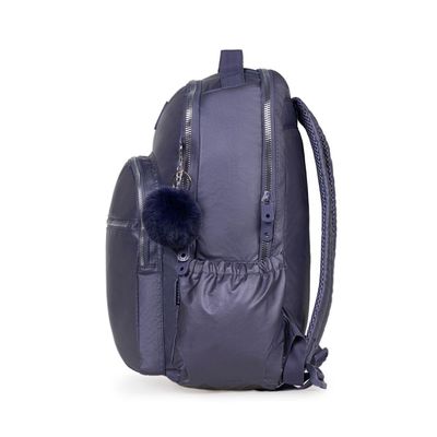 Mochila Escolar Feminina Juvenil Perolada Roxa U / Roxo