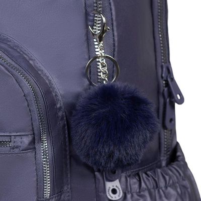 Mochila Escolar Feminina Juvenil Perolada Roxa U / Roxo