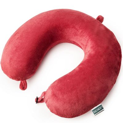 Almofada de Pescoço de Viscoelástico Rosa U / Rosa