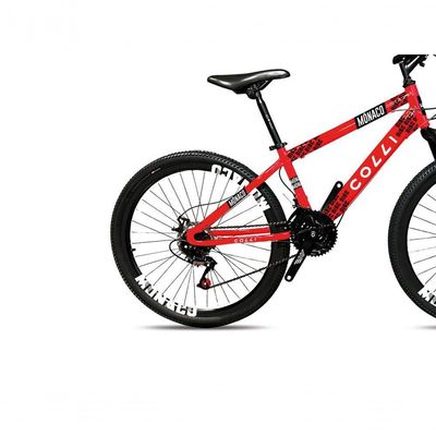 Bicicleta Colli Mônaco Aro 26 Disco 21 V Rapid Fire Cor Vermelho Tamanho Do Quadro 13,5 Vermelho