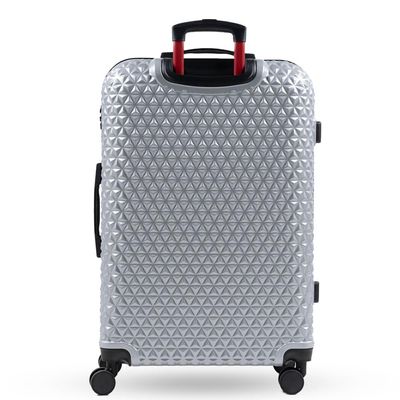 Mala de Viagem Grande 32 Kg ABS 4 Rodas Mickey Epcot Prata G / Prata