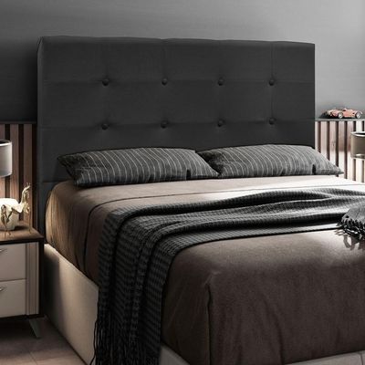 Cabeceira Cama Casal King 193cm Safira Suede I02 Preto - Mpozenato