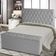 Kit Cabeceira De Cama Box E Calçadeira Baú Paris Casal 140 Cm Capitonê Suede Prata Do Lar Móveis