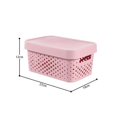 Cesto Organizador Modular Infinity Litros Curver Pink Keter