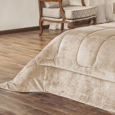 Coberdrom Pele De Carneiro Sherpa Everest Queen 01 Peça - Caqui - Elegância Garantida