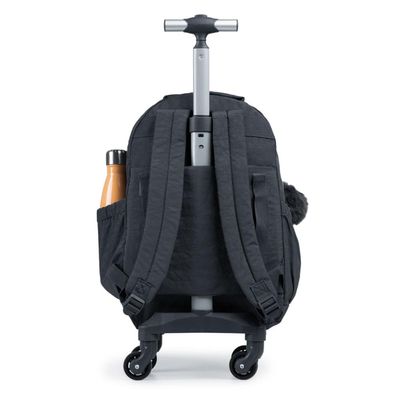 Mochila Escolar Feminina de 4 Rodinhas Pop Fun II Cinza U / Cinza