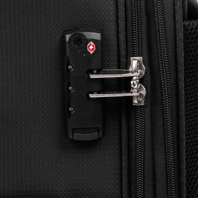 Mala Média Poliéster 4 Rodas Swiss One Verbier II Preto M / Preto