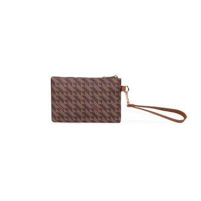 Necessaire de Viagem Feminina com Alça Monograma BG Marrom P / Marrom