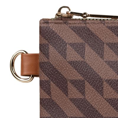Necessaire de Viagem Feminina com Alça Monograma BG Marrom P / Marrom