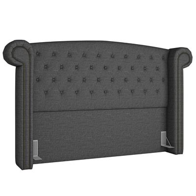 Cabeceira Cama Casal Queen 160cm Provença P02 Linho Chumbo - Mpozenato