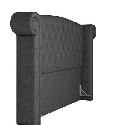Cabeceira Cama Casal Queen 160cm Provença P02 Linho Chumbo - Mpozenato